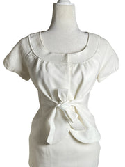 00s| belted hourglass skirt suit | S-M