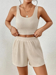 Hazel Blues® | Scoop Neck Top and Shorts Set