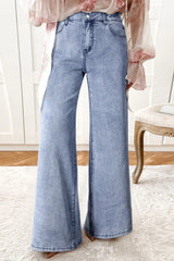 Hazel Blues® | High-Waisted Wide Leg Flare Jeans