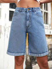 Hazel Blues® | High Waist Denim Shorts