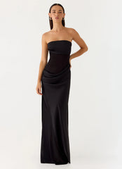 Champagne Skies Maxi Dress Black