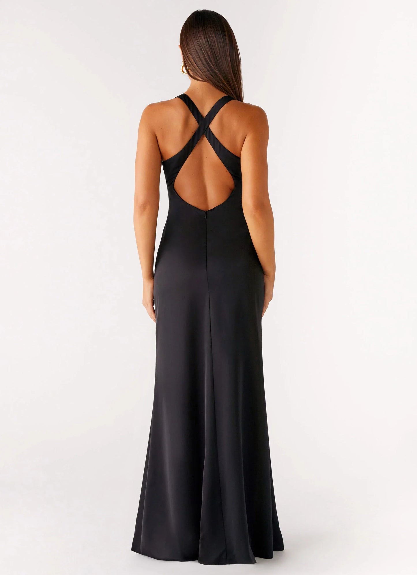 Desi Halterneck Maxi Dress Black
