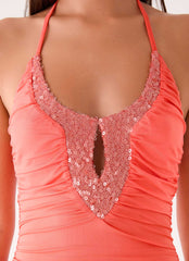 Aminata Maxi Dress Burnt Coral
