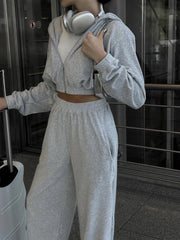 Hazel Blues® | Zip Up Hoodie and Pocketed Pants Set