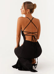 Cora Backless Maxi Dress Black