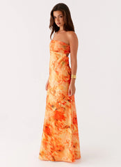 Carmen Maxi Dress Sunset Floral