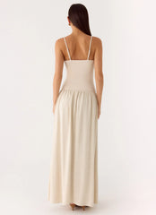 Ali Linen Maxi Dress Oatmeal
