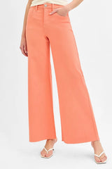 Hazel Blues® | RISEN Tummy Control High Rise Wide Leg Palazzo Jeans