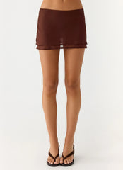 Caleb Mini Skirt Chocolate