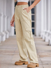 Hazel Blues® | High-Waisted Cargo Jeans