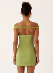 Caterina Mini Dress Fern Green