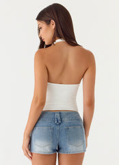 Ask You Twice Top White