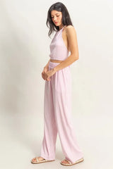 Hazel Blues® | HYFVE Striped Halter Neck Top and Pants Set