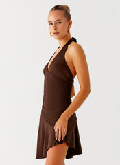 Colt Mini Dress Chocolate