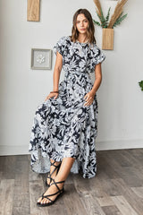 Hazel Blues® | Mittoshop Tropical Print Top and Skirt Set