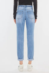 Hazel Blues® | Kancan High Rise Distressed Mom Jeans