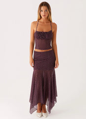 Buffy Maxi Skirt Burgundy