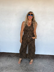 Hazel Blues® | PREORDER- BEX CHEETAH BARREL JEANS