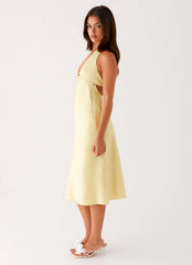 Davies Midi Dress Yellow