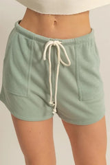 Hazel Blues® | HYFVE Drawstring Mid Waist Shorts