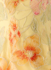 Bliss Beaded Halter Top Floral Beaded