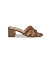 Livia Heeled Mules - Tan