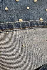 Hazel Blues® | PREORDER: Denim & Pearls Crop Jeans
