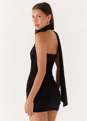 Breaking News Micro Mini Dress Black