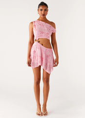 Aletta Sequin Mini Dress Pink