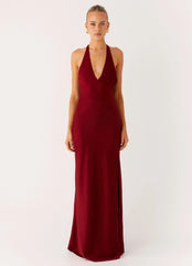 Angie Maxi Dress Burgundy