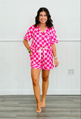 Hazel Blues® | PREORDER: Button Front Pajama Short Set in Three Prints
