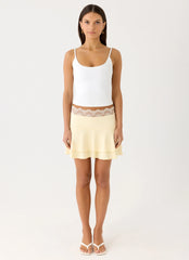 Aleenah Mini Skirt Yellow
