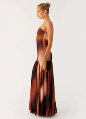 Carlina Maxi Dress Black Gradient