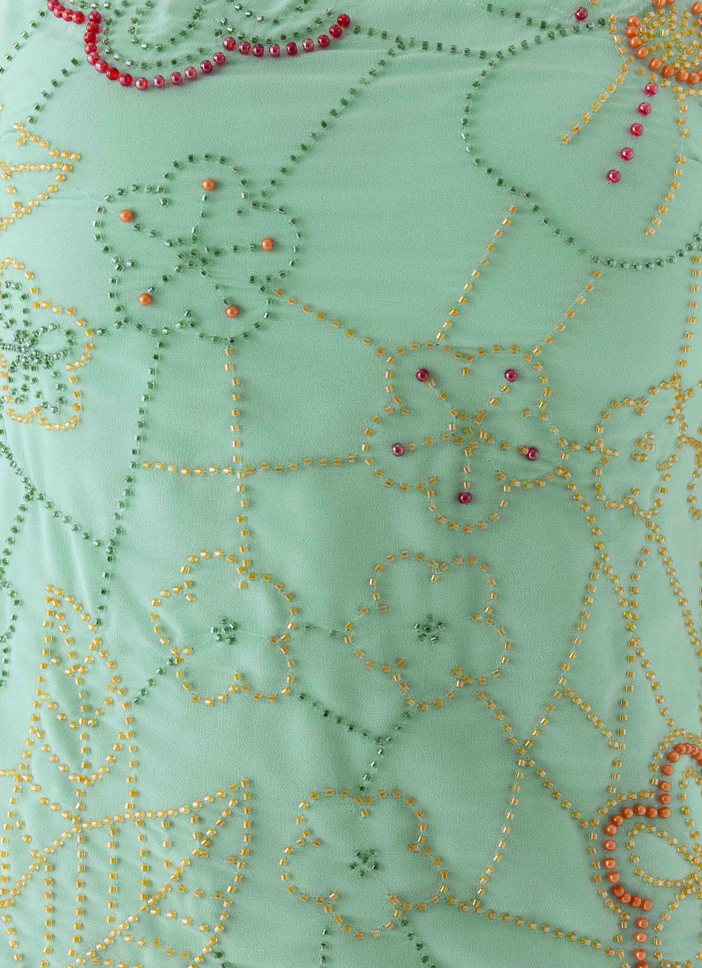 Be Alright Beaded Top Turquoise