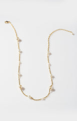Faithy Jewels Charlotte Necklace ~ Gold/Pearl