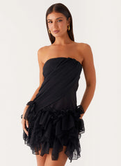Arabian Nights Mini Dress Black