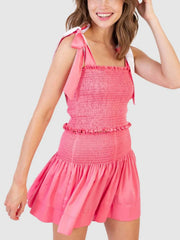 Hazel Blues® | Smocked Tie Shoulder Cami and Shorts Set