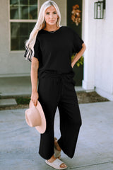 Hazel Blues® | Short Sleeve Top and Pants Set