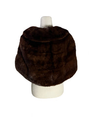 50s chestnut brown stole | one size