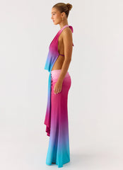 After Bloom Maxi Dress Disco Ombre