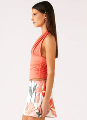 Avena Halter Top Coral