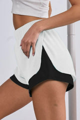 Hazel Blues® | BiBi French Terry Knit Color Block with Sid Slit Shorts