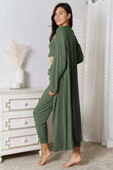 Hazel Blues® | Tank, Pants, and Cardigan Set with Pockets