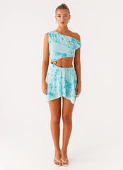 Aletta Sequin Mini Dress Blue