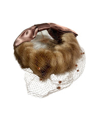 60s avant-garde pillbox hat | one size