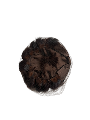 60s fur avant-garde pillbox hat | one size