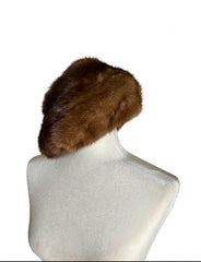 60s mink ski cap | size S