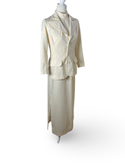 60s | the Bianca Jagger bridal set | S-M