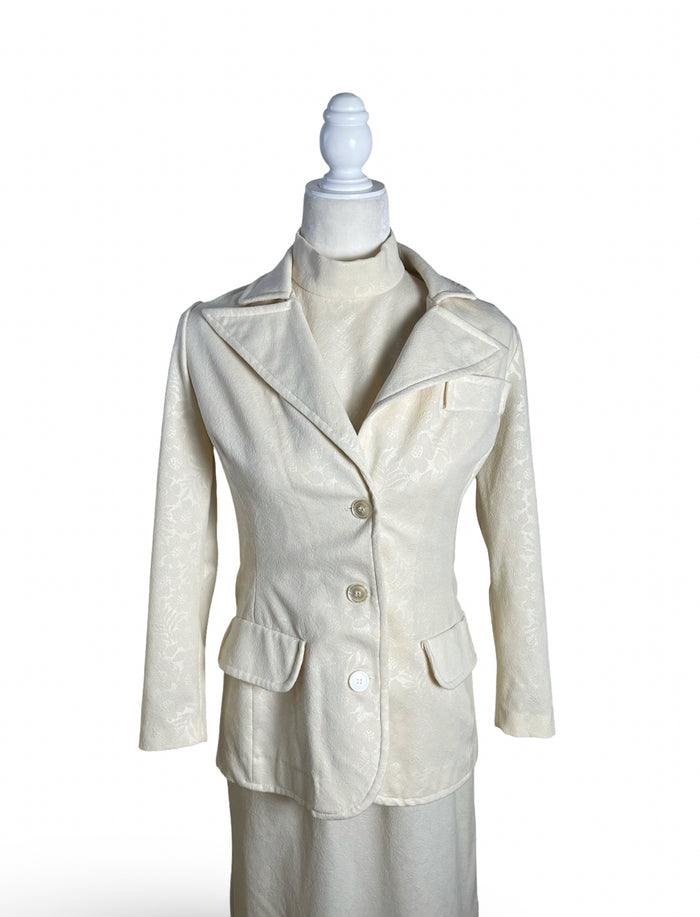 60s | the Bianca Jagger bridal set | S-M