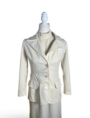 60s | the Bianca Jagger bridal set | S-M